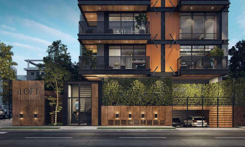Render de la fachada de iLoft Residence
